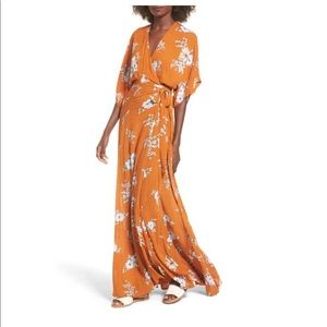 FAITHFUL THE BRAND Bergamo Floral Wrap Maxi Dress